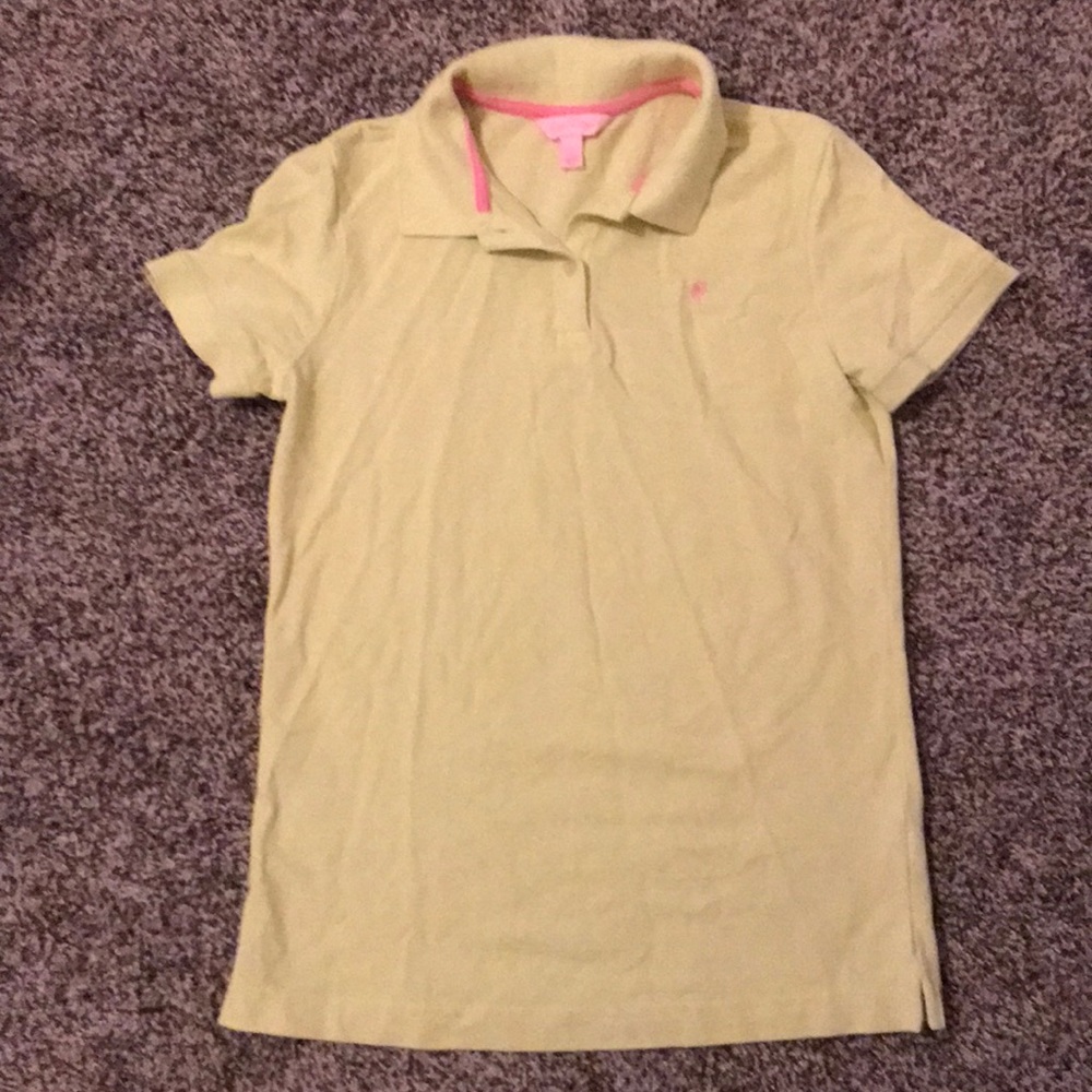Lilly Pulitzer Size Small Lime Green Polo
